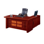 Bureau  MDF 1m60 avec caisson et retour mobile