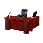 Bureau MDF 1m80 avec caisson et retour mobile
